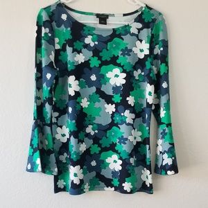 Ann Taylor| Boatneck Flare Sleeve